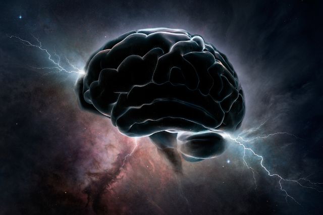 cerebro neuronas conexión oscuro rayo